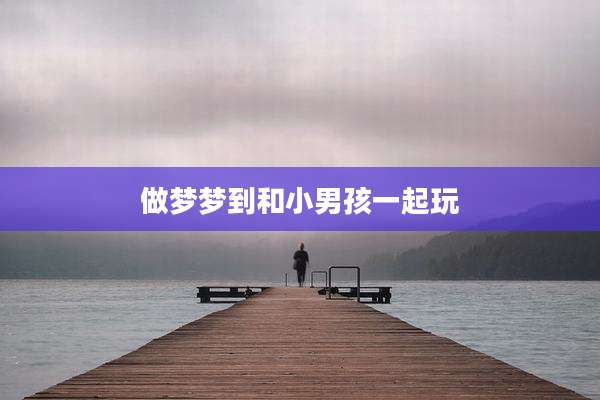 做梦梦到和小男孩一起玩