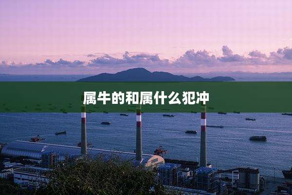 属牛的和属什么犯冲