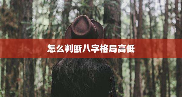 怎么判断八字格局高低
