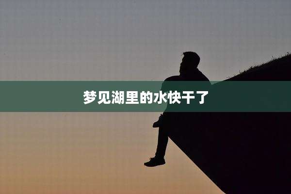 梦见湖里的水快干了