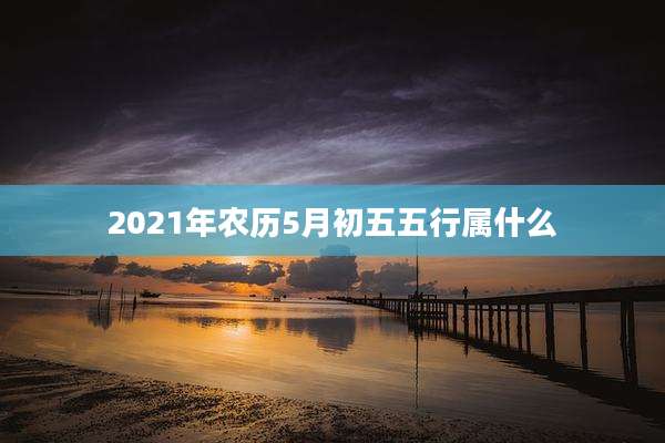 2021年农历5月初五五行属什么