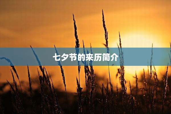 七夕节的来历简介