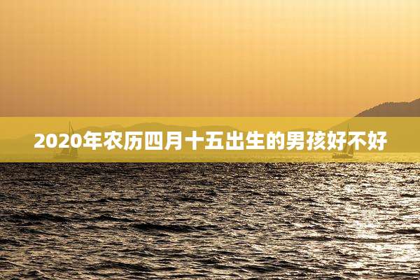 2020年农历四月十五出生的男孩好不好