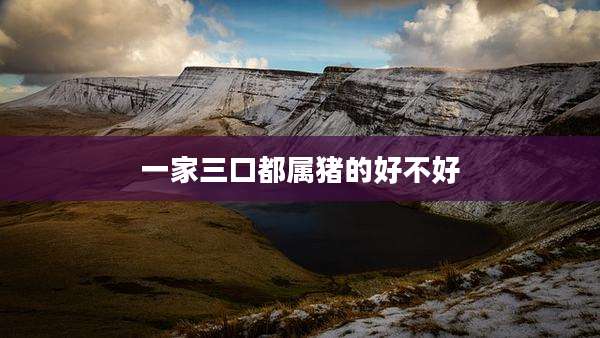 一家三口都属猪的好不好