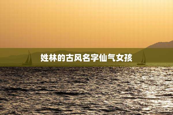 姓林的古风名字仙气女孩