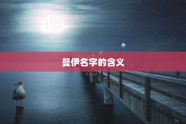 曼伊名字的含义