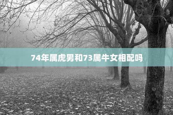 74年属虎男和73属牛女相配吗