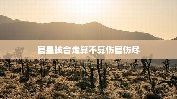 官星被合走算不算伤官伤尽