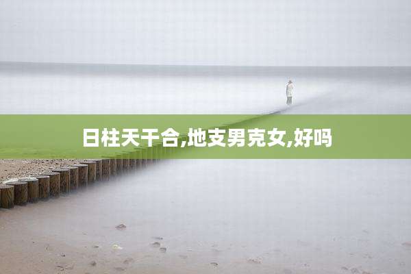日柱天干合,地支男克女,好吗