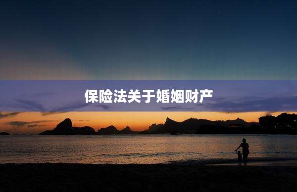 保险法关于婚姻财产