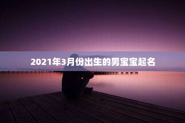 2021年3月份出生的男宝宝起名