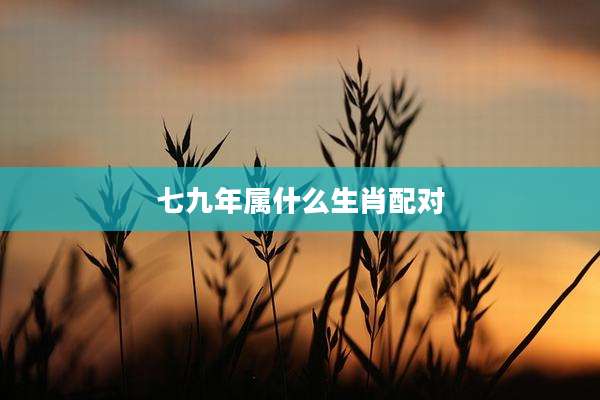 七九年属什么生肖配对