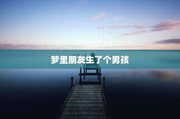 梦里朋友生了个男孩