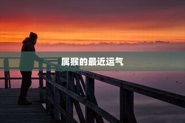属猴的最近运气