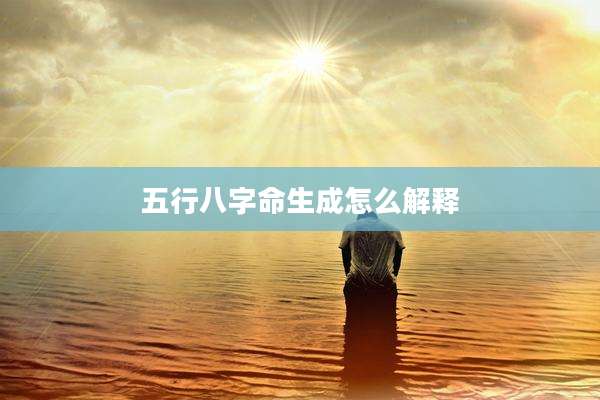 五行八字命生成怎么解释
