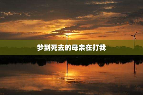 梦到死去的母亲在打我