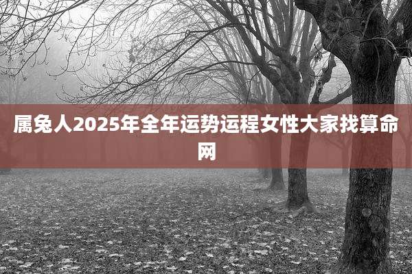 属兔人2025年全年运势运程女性大家找算命网