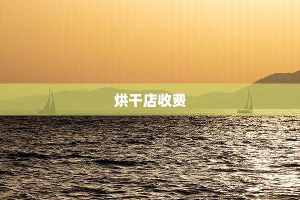 烘干店收费