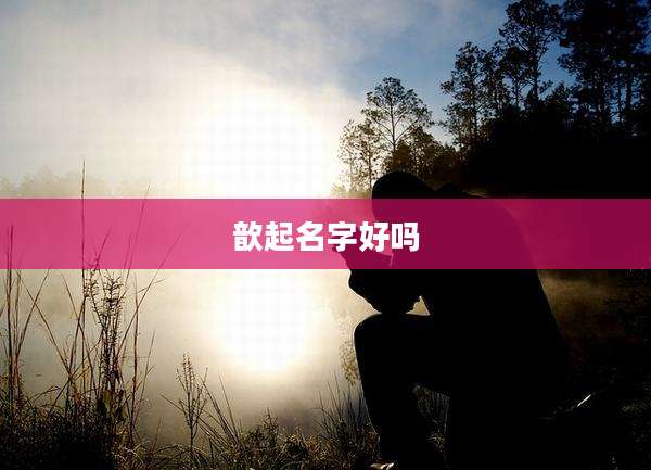 歆起名字好吗