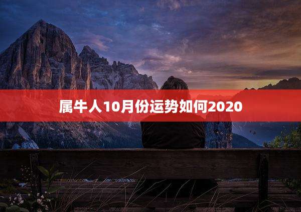 属牛人10月份运势如何2020