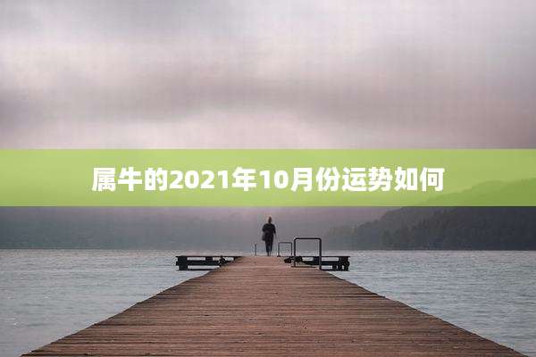 属牛的2021年10月份运势如何
