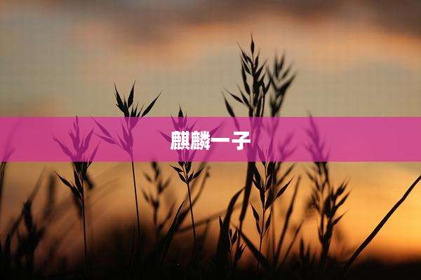 麒麟一子