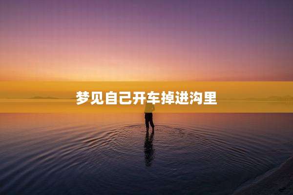 梦见自己开车掉进沟里
