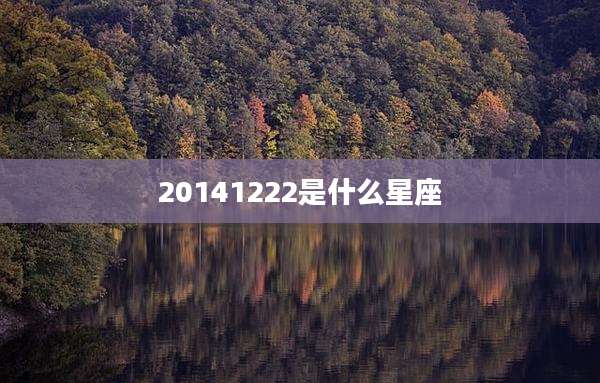 20141222是什么星座