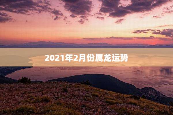 2021年2月份属龙运势