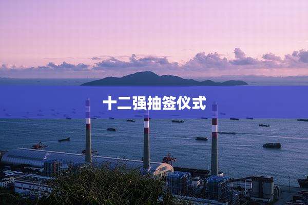 十二强抽签仪式