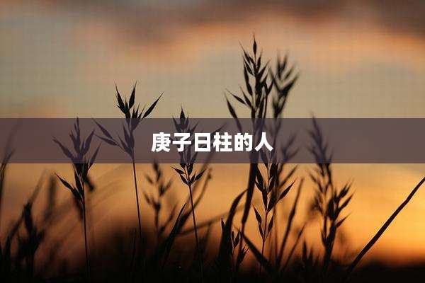 庚子日柱的人
