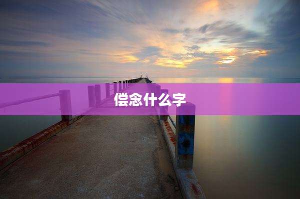 偿念什么字