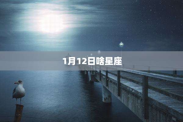 1月12日啥星座