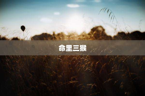 命里三猴