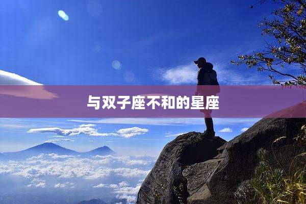 与双子座不和的星座