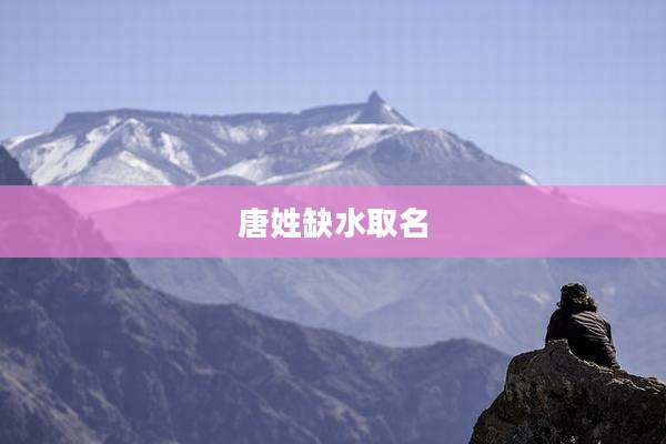 唐姓缺水取名