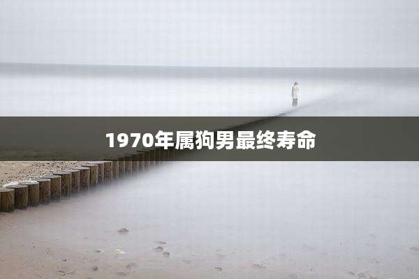 1970年属狗男最终寿命
