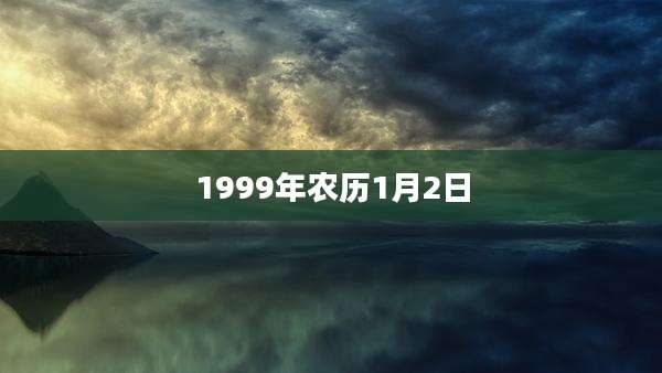 1999年农历1月2日