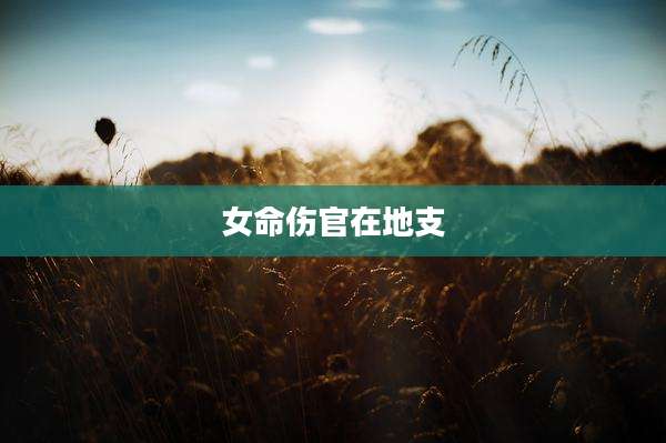 女命伤官在地支