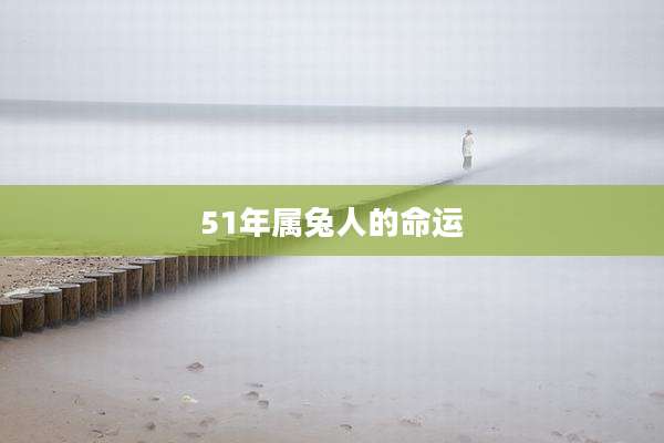 51年属兔人的命运
