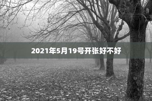 2021年5月19号开张好不好