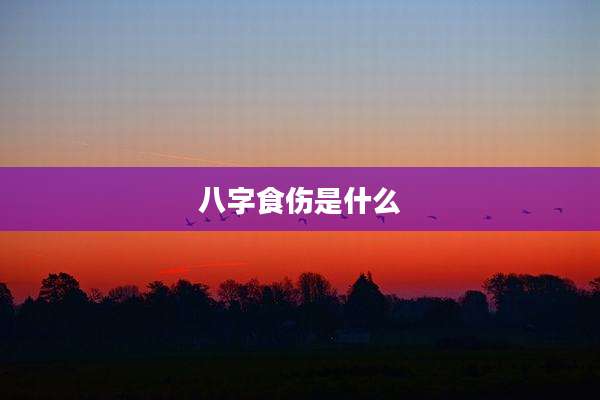 八字食伤是什么