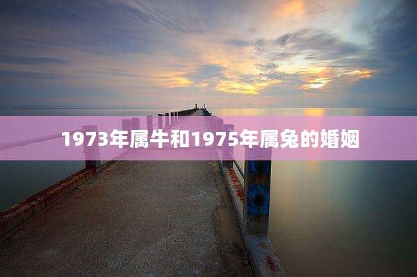 1973年属牛和1975年属兔的婚姻