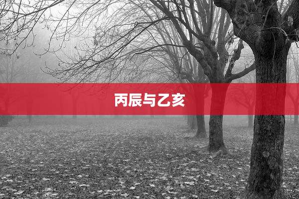丙辰与乙亥