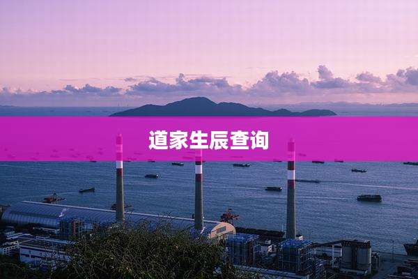 道家生辰查询