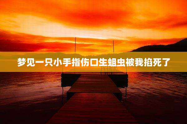 梦见一只小手指伤口生蛆虫被我掐死了
