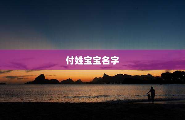 付姓宝宝名字