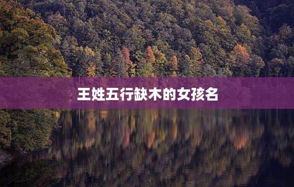 王姓五行缺木的女孩名