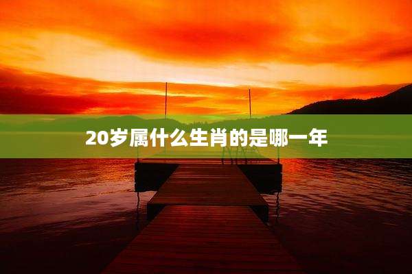 20岁属什么生肖的是哪一年