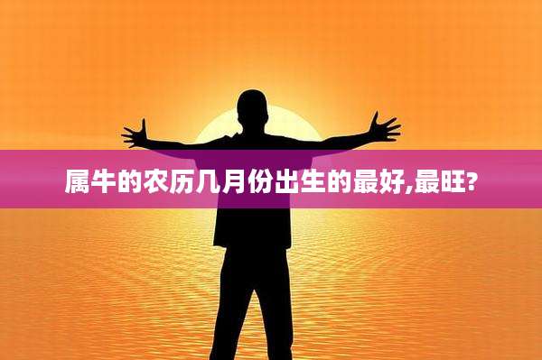 属牛的农历几月份出生的最好,最旺?